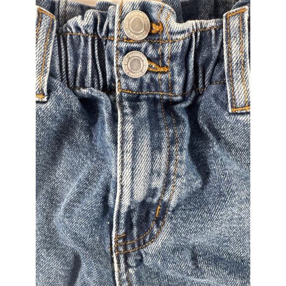 SO Blue Denim Shorts Ruffled Waist Line High Rise Girls Juniors Size 1 - Picture 2 of 4